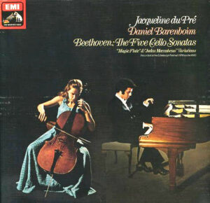 Jacqueline du Pré, Daniel Barenboim Beethoven The Five Cello Sonatas “Magic Flute” And “Judas Maccabaeus” Variations 3xLP Vinyl (LP Record) Boxset Front Cover