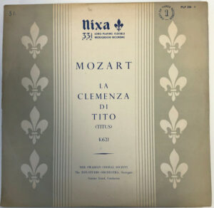 Mozart – Swabian Choral Society, The Ton-studio Orchestra, Stuttgart, Gustav Lund – La Clemenza Di Tito (Titus) K 621 3xLP Vinyl LP (LP Record) Front Cover