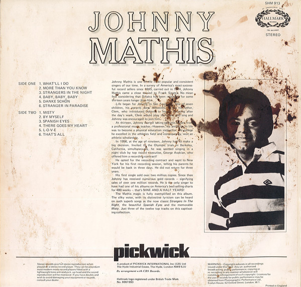 Johnny Mathis - Misty (LP, Comp, Lab) 533