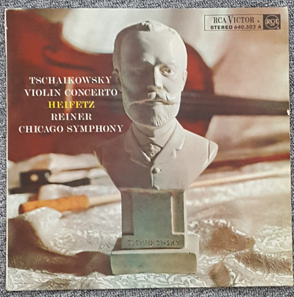 Tchaikovsky*, The Chicago Symphony Orchestra, Fritz Reiner, Jascha Heifetz - Violon Concerto En R√©, Op. 35 (LP, Album, Liv) 14086