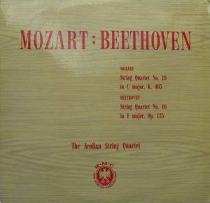 Mozart*, Beethoven*, Aeolian String Quartet - String Quartet No. 19 In C Major, K. 465 / String Quartet No. 16 In F Major, Op. 135 (LP, Album, Club, RE) 13748