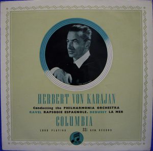 Herbert von Karajan Conducting The Philharmonia Orchestra, Ravel*, Debussy* - Rapsodie Espagnole / La Mer (LP, Mono) 15287