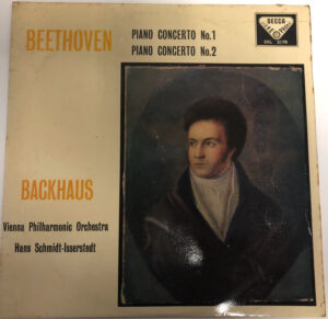 Beethoven Backhaus, Vienna Philharmonic Orchestra, Hans Schmidt Isserstedt Piano Concerto No.1 / Piano Concerto No.2 Vinyl LP (LP Record) Front Cover.jpg