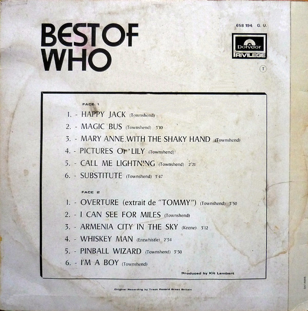 Who* - Best Of Who (LP, Comp) 21333