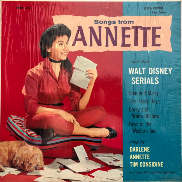 Annette, Tim Considine, Darlene, Jimmie Dodd, Buddy Ebsen - Songs From Annette And Other Walt Disney Serials Vinyl LP (LP Record) Mono Front Cover