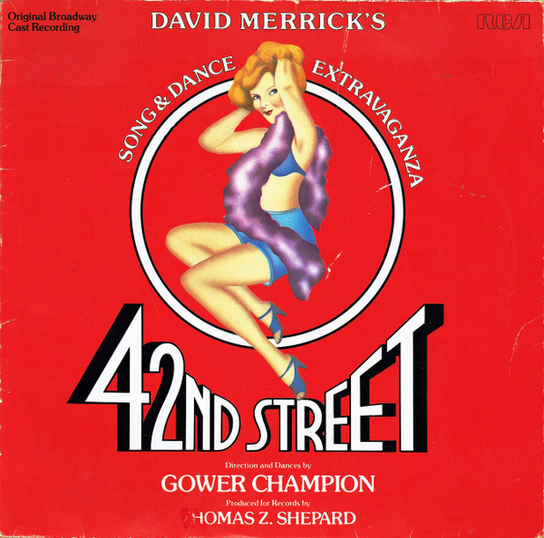 42nd Street Vinyl Record in Gatefold With a Red Cover and Iconic Typeface