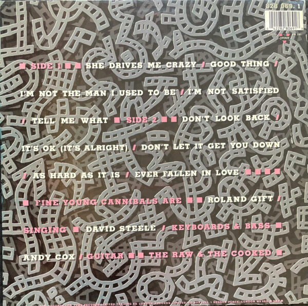 Fine Young Cannibals – The Raw & The Cooked- back cover