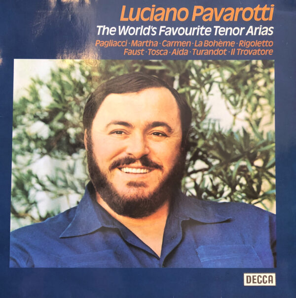 Luciano Pavarotti The Worlds Favourite Tenor Arias Vinyl LP Album (LP Record) Front Cover