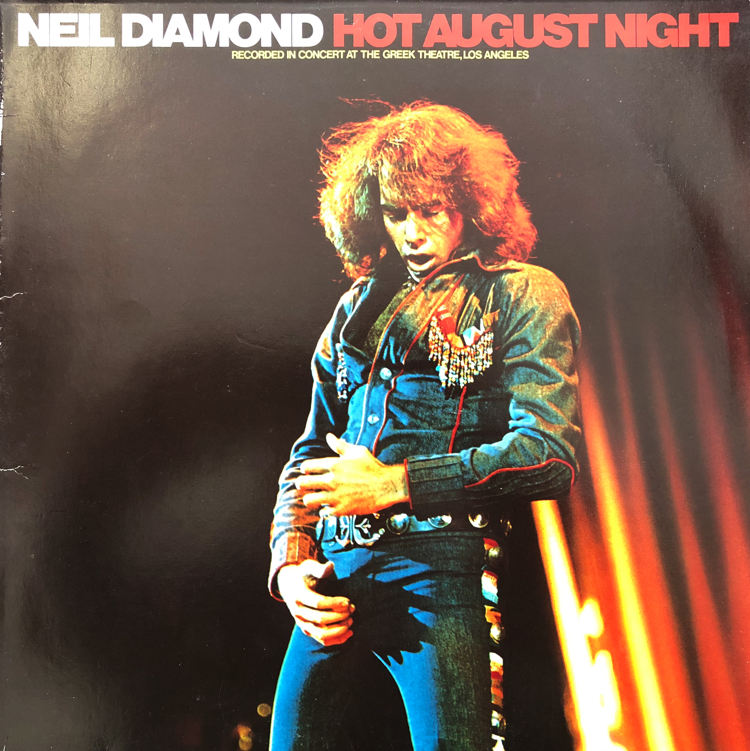 Neil Diamond Vinyl Records - Neil Diamond Hot August In July Album Cover