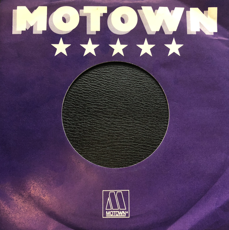 Motown 7 Inch Vinyl Record Paper Sleeve White Lettering On Blue Background 1982 Release