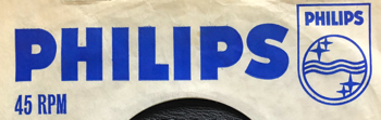 philips 7 inch vinyl record paper label