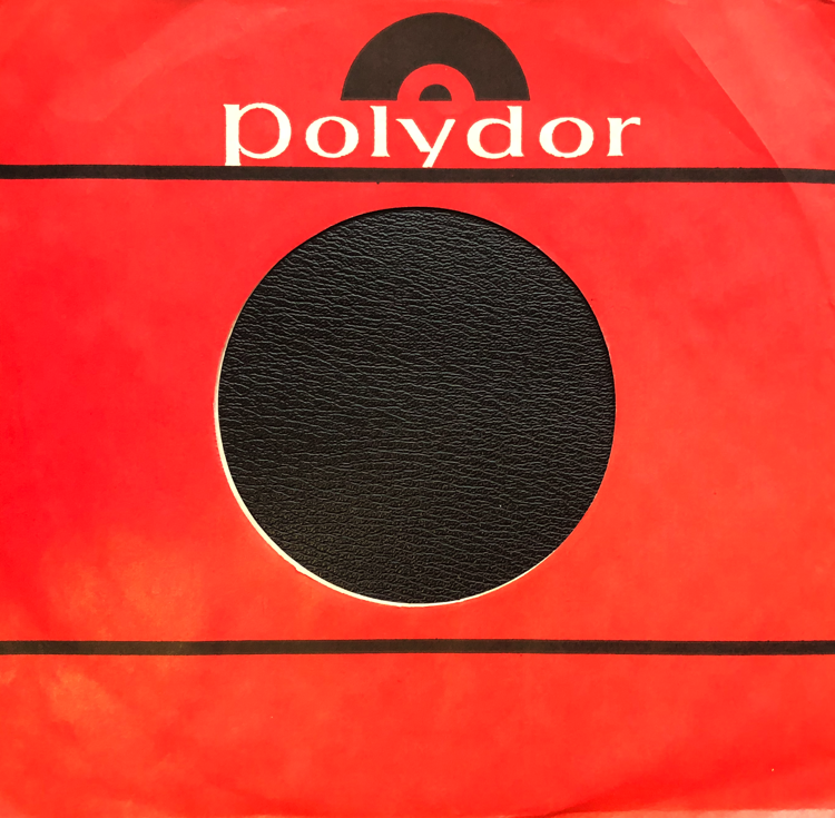 Polydoor 7 Inch Vinyl Record Paper Sleeve 1975 White Lettering On Red Background