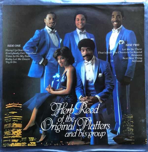 Herb Reed of the Original Platters and His Group White Vinyl Special Edition Front Cover