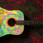 Brightly Painted Acoustic Guitar