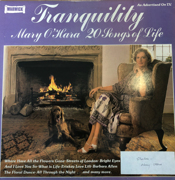 Signed Mary O'Hara - Tranquility (20 Songs Of Life) Vinyl LP (LP Record, Album)