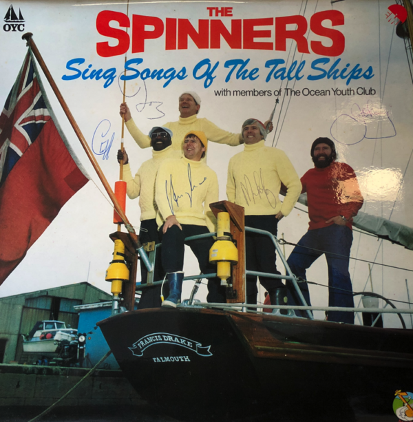 Signed The Spinners - Sing Songs Of The Tall Ships Vinyl LP (LP Record, Album) Front Cover