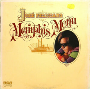 José Feliciano Memphis Menu Vinyl LP (LP Record, Album, Gatefold) Front Cover