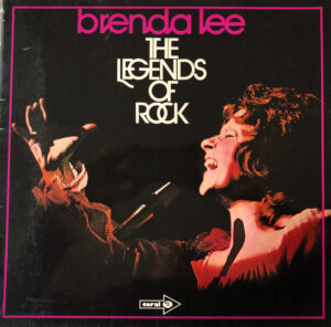 Brenda Lee The Legends Of Rock Vintage Vinyl Record Cover For Sale Front