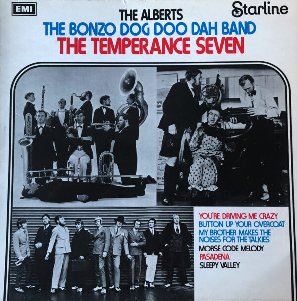The Alberts, The Bonzo Dog Doo Dah Band and The Temperance Seven Vintage Record Cover For Sale Front