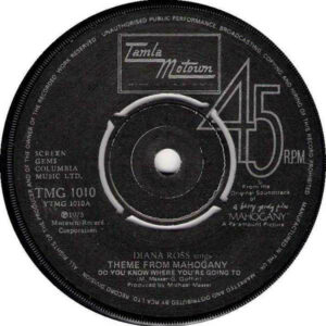 Diana Ross - Theme From Mahogany "Do You Know Where You're Going To" 7 Inch Vinyl Single (7 Inch Record) (45 Record)
