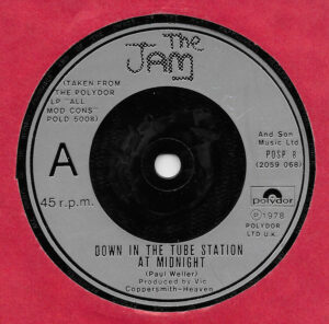 The Jam - Down In The Tube Station At Midnight 7 Inch Vinyl Single (7 Inch Record)