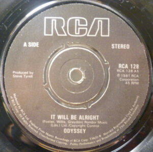 Odyssey - It Will Be Alright 7 Inch Vinyl Single (7 inch Record)